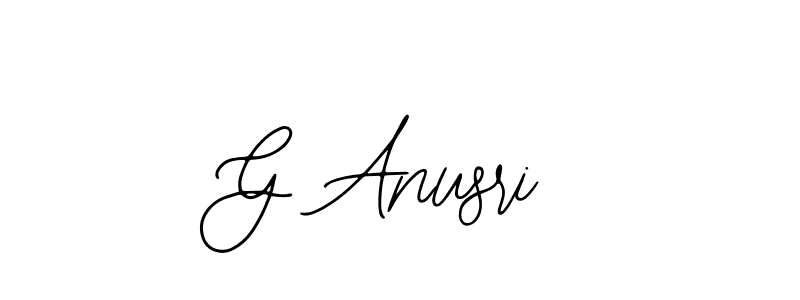 G Anusri stylish signature style. Best Handwritten Sign (Bearetta-2O07w) for my name. Handwritten Signature Collection Ideas for my name G Anusri. G Anusri signature style 12 images and pictures png