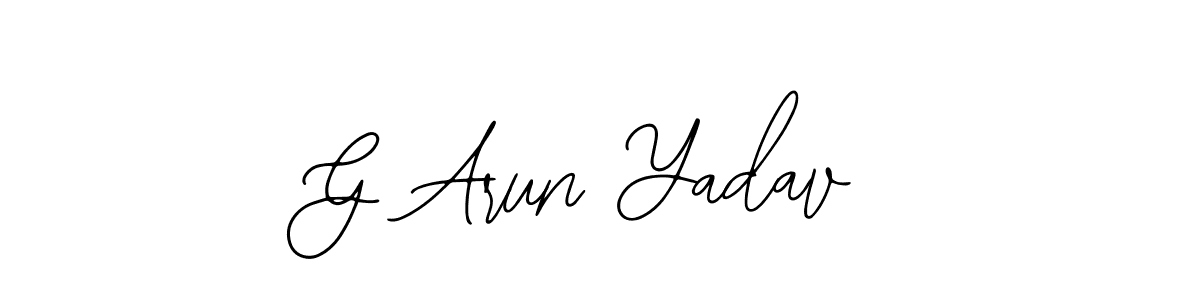 if you are searching for the best signature style for your name G Arun Yadav. so please give up your signature search. here we have designed multiple signature styles  using Bearetta-2O07w. G Arun Yadav signature style 12 images and pictures png