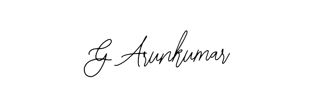 Also we have G Arunkumar name is the best signature style. Create professional handwritten signature collection using Bearetta-2O07w autograph style. G Arunkumar signature style 12 images and pictures png