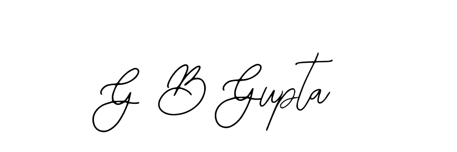 You should practise on your own different ways (Bearetta-2O07w) to write your name (G B Gupta) in signature. don't let someone else do it for you. G B Gupta signature style 12 images and pictures png