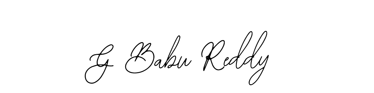 Create a beautiful signature design for name G Babu Reddy. With this signature (Bearetta-2O07w) fonts, you can make a handwritten signature for free. G Babu Reddy signature style 12 images and pictures png