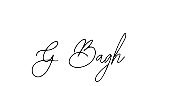 How to make G Bagh name signature. Use Bearetta-2O07w style for creating short signs online. This is the latest handwritten sign. G Bagh signature style 12 images and pictures png