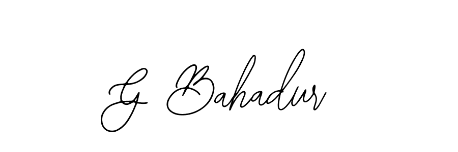 How to Draw G Bahadur signature style? Bearetta-2O07w is a latest design signature styles for name G Bahadur. G Bahadur signature style 12 images and pictures png
