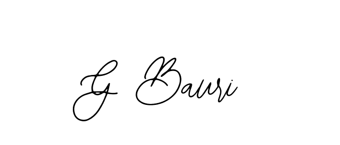 Create a beautiful signature design for name G Bauri. With this signature (Bearetta-2O07w) fonts, you can make a handwritten signature for free. G Bauri signature style 12 images and pictures png