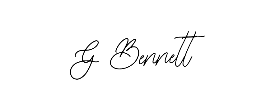 Bearetta-2O07w is a professional signature style that is perfect for those who want to add a touch of class to their signature. It is also a great choice for those who want to make their signature more unique. Get G Bennett name to fancy signature for free. G Bennett signature style 12 images and pictures png
