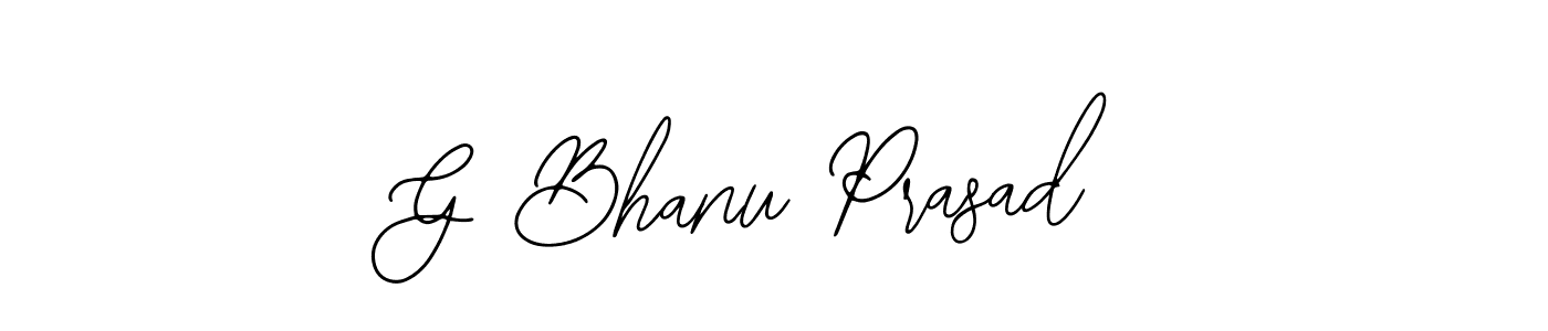 Make a beautiful signature design for name G Bhanu Prasad. With this signature (Bearetta-2O07w) style, you can create a handwritten signature for free. G Bhanu Prasad signature style 12 images and pictures png