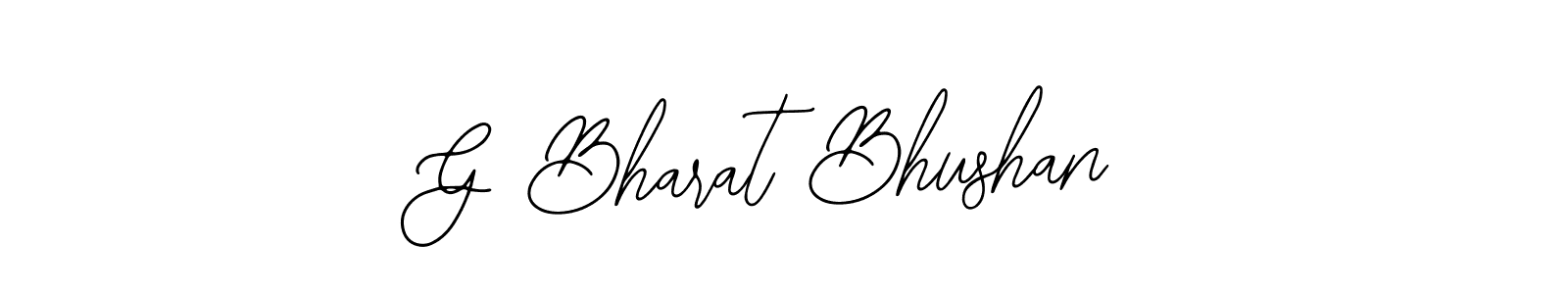 Create a beautiful signature design for name G Bharat Bhushan. With this signature (Bearetta-2O07w) fonts, you can make a handwritten signature for free. G Bharat Bhushan signature style 12 images and pictures png