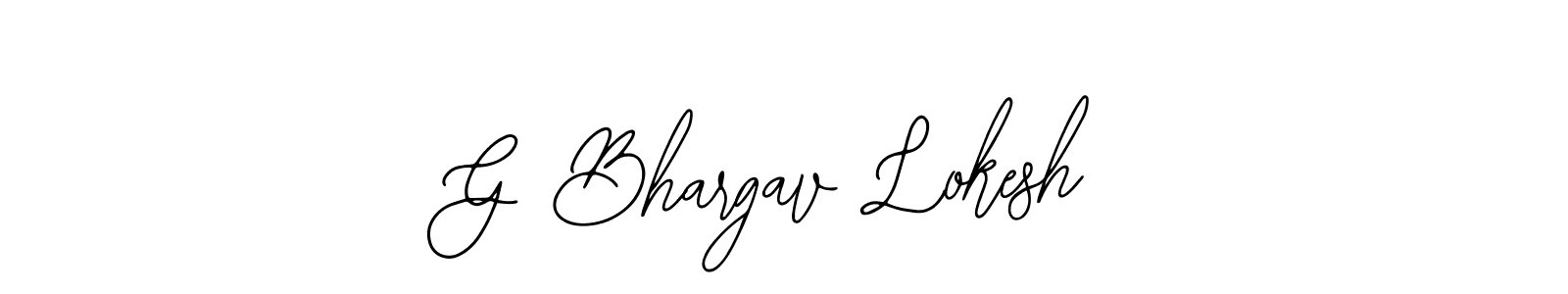 G Bhargav Lokesh stylish signature style. Best Handwritten Sign (Bearetta-2O07w) for my name. Handwritten Signature Collection Ideas for my name G Bhargav Lokesh. G Bhargav Lokesh signature style 12 images and pictures png