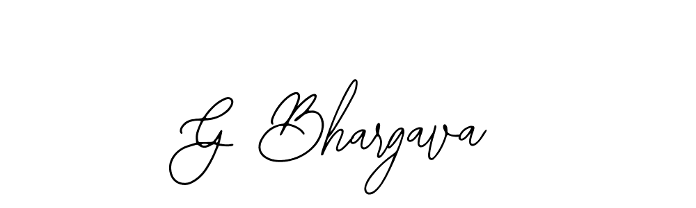 Use a signature maker to create a handwritten signature online. With this signature software, you can design (Bearetta-2O07w) your own signature for name G Bhargava. G Bhargava signature style 12 images and pictures png
