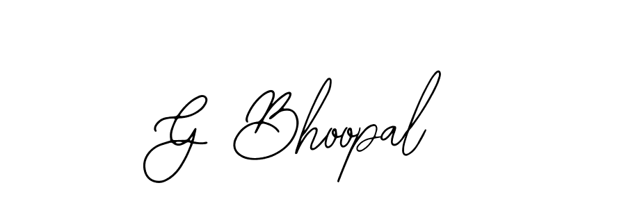 Make a beautiful signature design for name G Bhoopal. With this signature (Bearetta-2O07w) style, you can create a handwritten signature for free. G Bhoopal signature style 12 images and pictures png