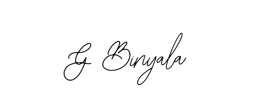 Also we have G Binyala name is the best signature style. Create professional handwritten signature collection using Bearetta-2O07w autograph style. G Binyala signature style 12 images and pictures png