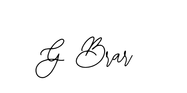 G Brar stylish signature style. Best Handwritten Sign (Bearetta-2O07w) for my name. Handwritten Signature Collection Ideas for my name G Brar. G Brar signature style 12 images and pictures png