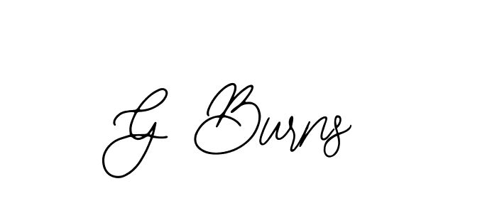 Create a beautiful signature design for name G Burns. With this signature (Bearetta-2O07w) fonts, you can make a handwritten signature for free. G Burns signature style 12 images and pictures png