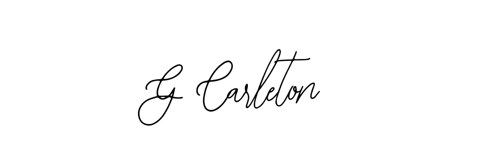 How to make G Carleton signature? Bearetta-2O07w is a professional autograph style. Create handwritten signature for G Carleton name. G Carleton signature style 12 images and pictures png