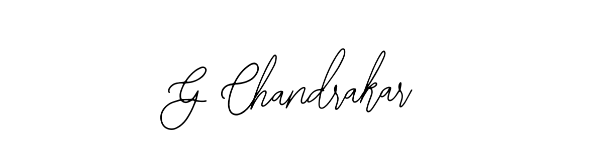 Design your own signature with our free online signature maker. With this signature software, you can create a handwritten (Bearetta-2O07w) signature for name G Chandrakar. G Chandrakar signature style 12 images and pictures png