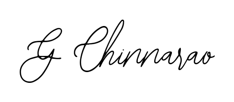 Give your name G Chinnarao an exquisite flair with the Bearetta-2O07w script font. Ideal for contracts, resumes, and formal letterheads. G Chinnarao signature style 12 images and pictures png