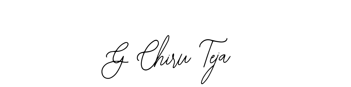 Similarly Bearetta-2O07w is the best handwritten signature design. Signature creator online .You can use it as an online autograph creator for name G Chiru Teja. G Chiru Teja signature style 12 images and pictures png