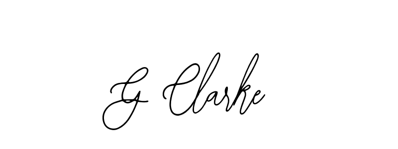 if you are searching for the best signature style for your name G Clarke. so please give up your signature search. here we have designed multiple signature styles  using Bearetta-2O07w. G Clarke signature style 12 images and pictures png