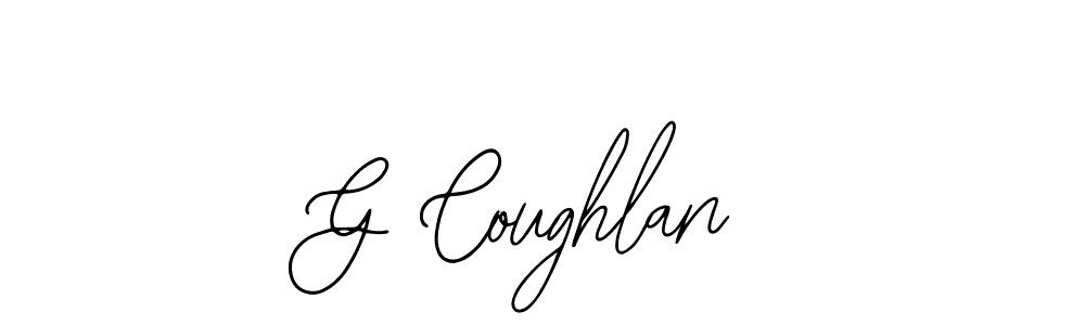 Use a signature maker to create a handwritten signature online. With this signature software, you can design (Bearetta-2O07w) your own signature for name G Coughlan. G Coughlan signature style 12 images and pictures png