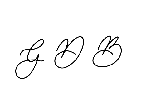 Use a signature maker to create a handwritten signature online. With this signature software, you can design (Bearetta-2O07w) your own signature for name G D B. G D B signature style 12 images and pictures png