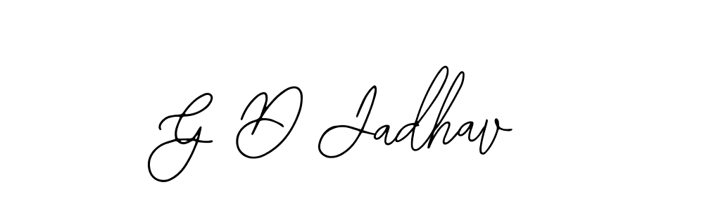 Also we have G D Jadhav name is the best signature style. Create professional handwritten signature collection using Bearetta-2O07w autograph style. G D Jadhav signature style 12 images and pictures png
