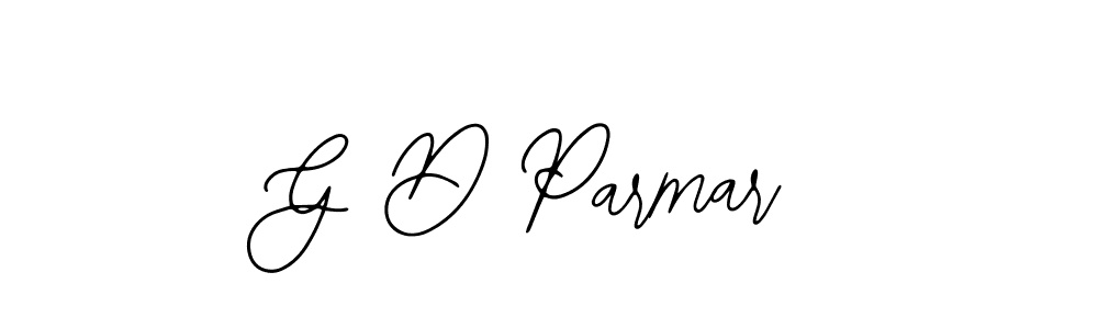 Also we have G D Parmar name is the best signature style. Create professional handwritten signature collection using Bearetta-2O07w autograph style. G D Parmar signature style 12 images and pictures png