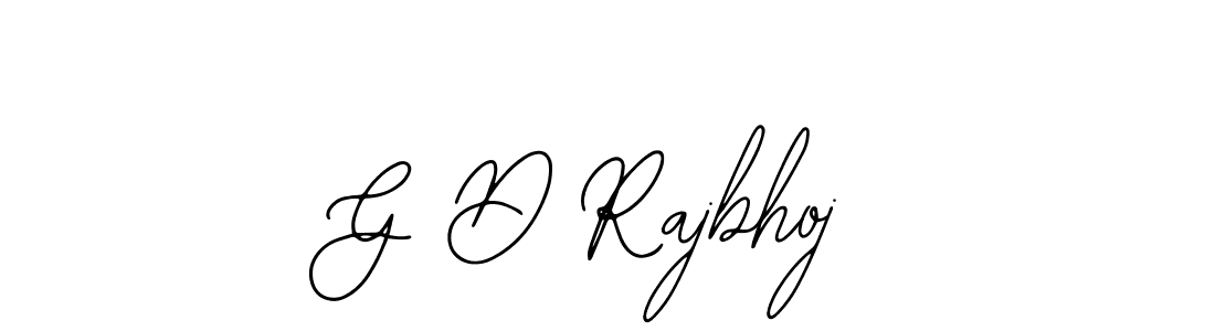 You should practise on your own different ways (Bearetta-2O07w) to write your name (G D Rajbhoj) in signature. don't let someone else do it for you. G D Rajbhoj signature style 12 images and pictures png