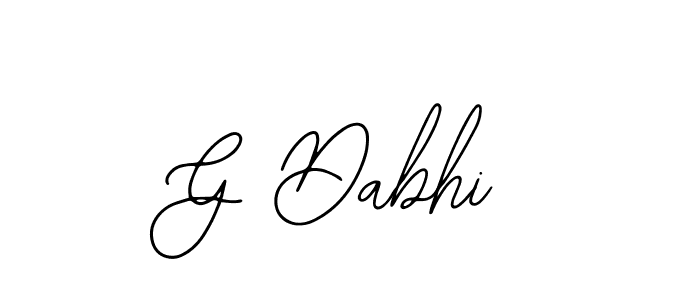 How to make G Dabhi signature? Bearetta-2O07w is a professional autograph style. Create handwritten signature for G Dabhi name. G Dabhi signature style 12 images and pictures png