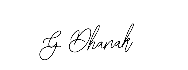 The best way (Bearetta-2O07w) to make a short signature is to pick only two or three words in your name. The name G Dhanak include a total of six letters. For converting this name. G Dhanak signature style 12 images and pictures png