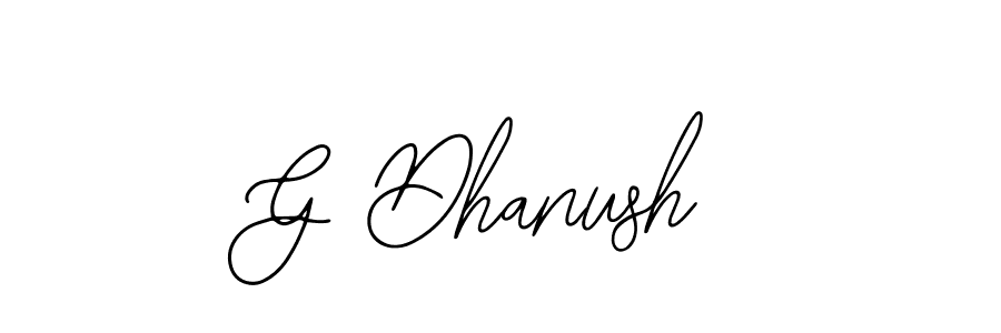 Also You can easily find your signature by using the search form. We will create G Dhanush name handwritten signature images for you free of cost using Bearetta-2O07w sign style. G Dhanush signature style 12 images and pictures png