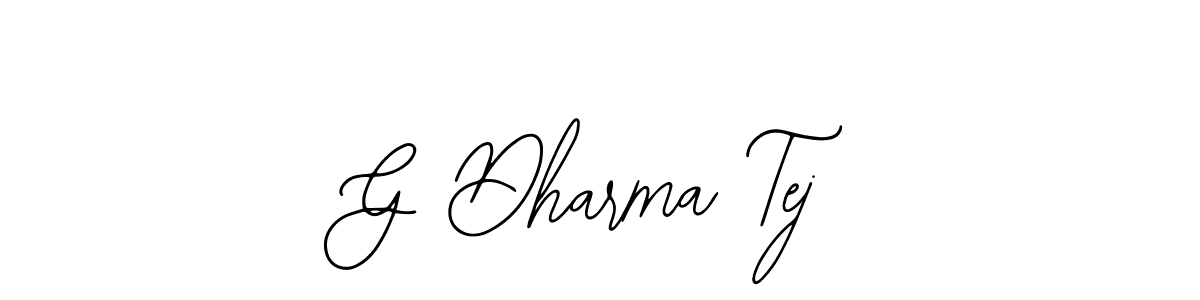 Create a beautiful signature design for name G Dharma Tej. With this signature (Bearetta-2O07w) fonts, you can make a handwritten signature for free. G Dharma Tej signature style 12 images and pictures png