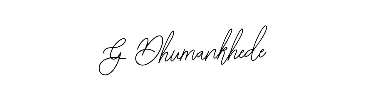 Also we have G Dhumankhede name is the best signature style. Create professional handwritten signature collection using Bearetta-2O07w autograph style. G Dhumankhede signature style 12 images and pictures png