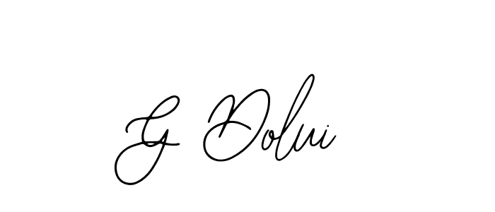 Bearetta-2O07w is a professional signature style that is perfect for those who want to add a touch of class to their signature. It is also a great choice for those who want to make their signature more unique. Get G Dolui name to fancy signature for free. G Dolui signature style 12 images and pictures png