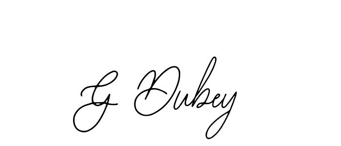 Use a signature maker to create a handwritten signature online. With this signature software, you can design (Bearetta-2O07w) your own signature for name G Dubey. G Dubey signature style 12 images and pictures png