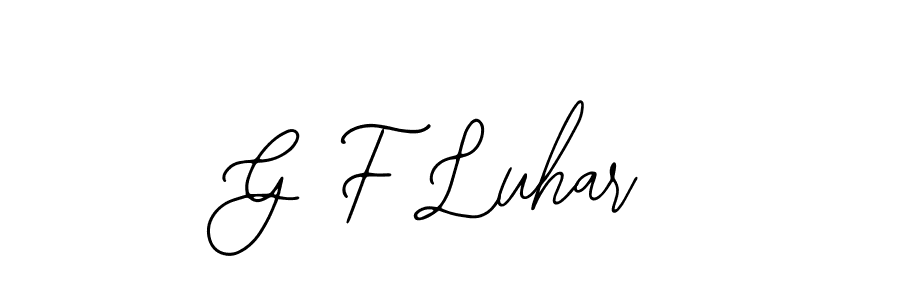 Make a beautiful signature design for name G F Luhar. Use this online signature maker to create a handwritten signature for free. G F Luhar signature style 12 images and pictures png