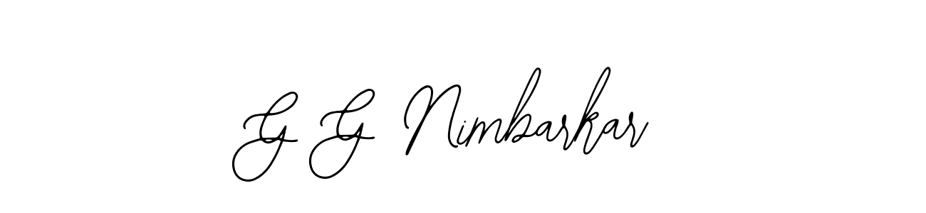 You should practise on your own different ways (Bearetta-2O07w) to write your name (G G Nimbarkar) in signature. don't let someone else do it for you. G G Nimbarkar signature style 12 images and pictures png