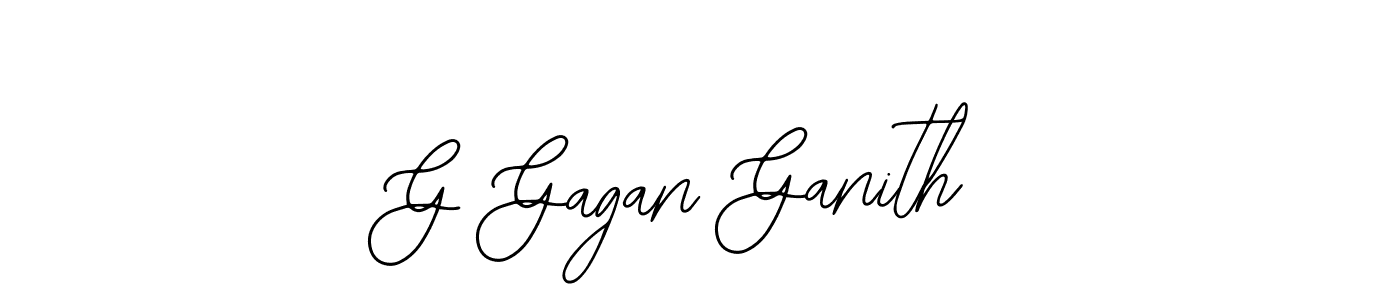 if you are searching for the best signature style for your name G Gagan Ganith. so please give up your signature search. here we have designed multiple signature styles  using Bearetta-2O07w. G Gagan Ganith signature style 12 images and pictures png