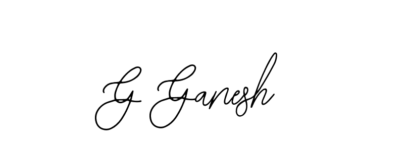 You should practise on your own different ways (Bearetta-2O07w) to write your name (G Ganesh) in signature. don't let someone else do it for you. G Ganesh signature style 12 images and pictures png