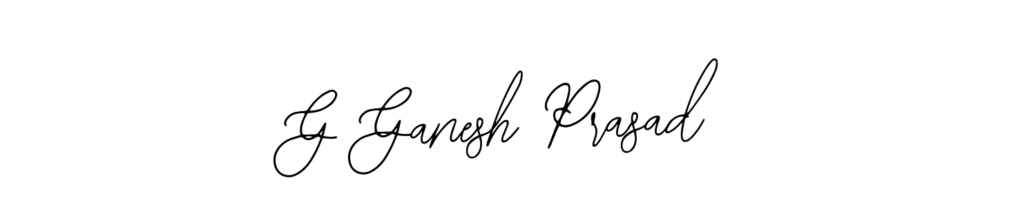 The best way (Bearetta-2O07w) to make a short signature is to pick only two or three words in your name. The name G Ganesh Prasad include a total of six letters. For converting this name. G Ganesh Prasad signature style 12 images and pictures png