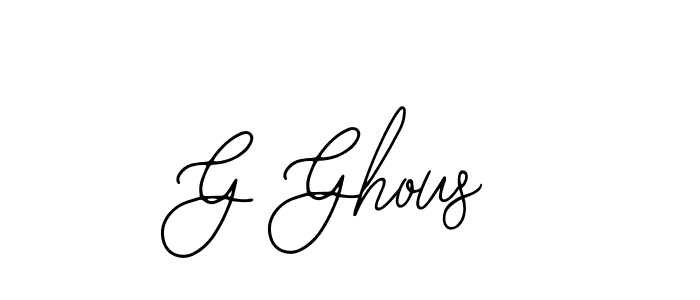 How to make G Ghous signature? Bearetta-2O07w is a professional autograph style. Create handwritten signature for G Ghous name. G Ghous signature style 12 images and pictures png