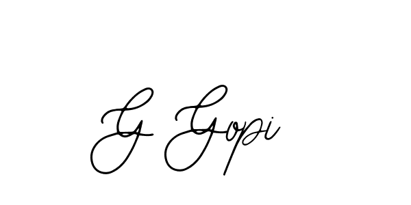 Use a signature maker to create a handwritten signature online. With this signature software, you can design (Bearetta-2O07w) your own signature for name G Gopi. G Gopi signature style 12 images and pictures png