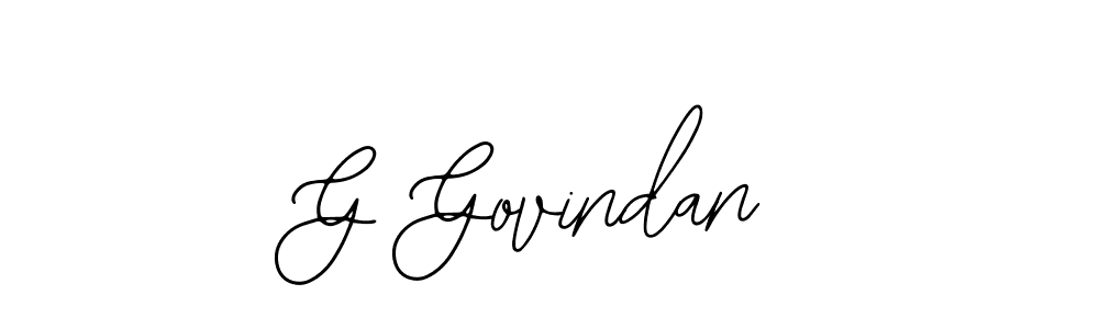 Use a signature maker to create a handwritten signature online. With this signature software, you can design (Bearetta-2O07w) your own signature for name G Govindan. G Govindan signature style 12 images and pictures png