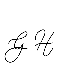 Also we have G H name is the best signature style. Create professional handwritten signature collection using Bearetta-2O07w autograph style. G H signature style 12 images and pictures png