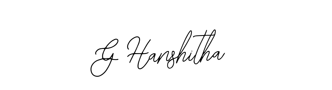 G Hanshitha stylish signature style. Best Handwritten Sign (Bearetta-2O07w) for my name. Handwritten Signature Collection Ideas for my name G Hanshitha. G Hanshitha signature style 12 images and pictures png