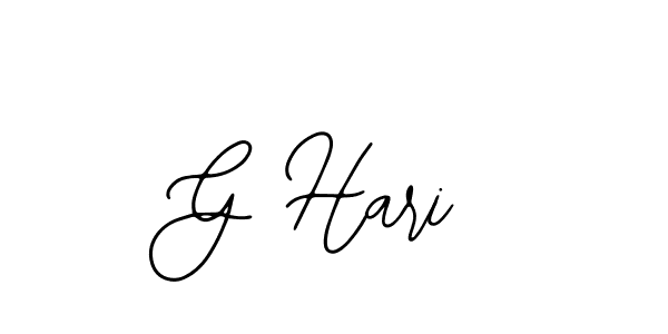 You should practise on your own different ways (Bearetta-2O07w) to write your name (G Hari) in signature. don't let someone else do it for you. G Hari signature style 12 images and pictures png