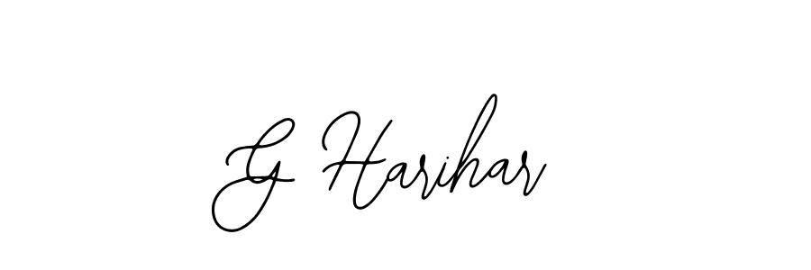 Make a beautiful signature design for name G Harihar. With this signature (Bearetta-2O07w) style, you can create a handwritten signature for free. G Harihar signature style 12 images and pictures png