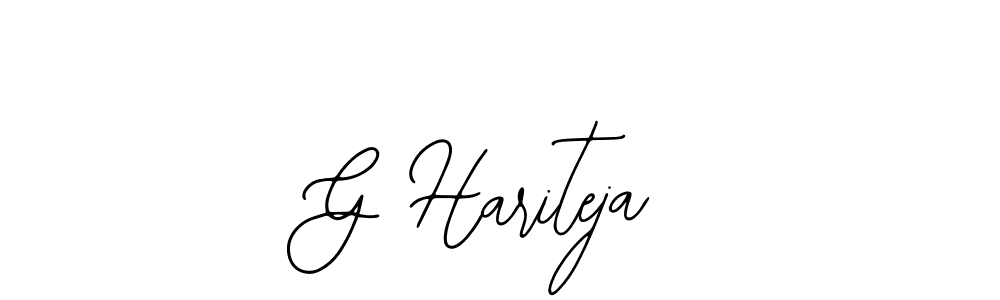 if you are searching for the best signature style for your name G Hariteja. so please give up your signature search. here we have designed multiple signature styles  using Bearetta-2O07w. G Hariteja signature style 12 images and pictures png