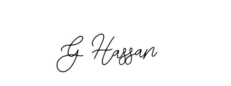 Create a beautiful signature design for name G Hassan. With this signature (Bearetta-2O07w) fonts, you can make a handwritten signature for free. G Hassan signature style 12 images and pictures png