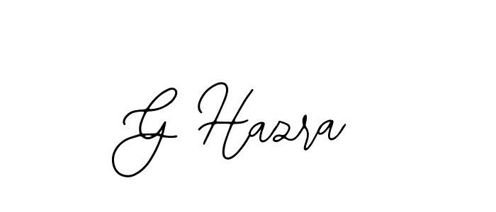 The best way (Bearetta-2O07w) to make a short signature is to pick only two or three words in your name. The name G Hazra include a total of six letters. For converting this name. G Hazra signature style 12 images and pictures png