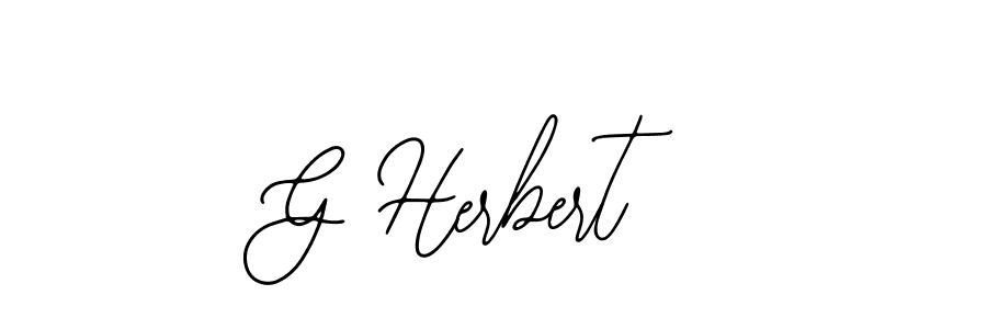 Use a signature maker to create a handwritten signature online. With this signature software, you can design (Bearetta-2O07w) your own signature for name G Herbert. G Herbert signature style 12 images and pictures png